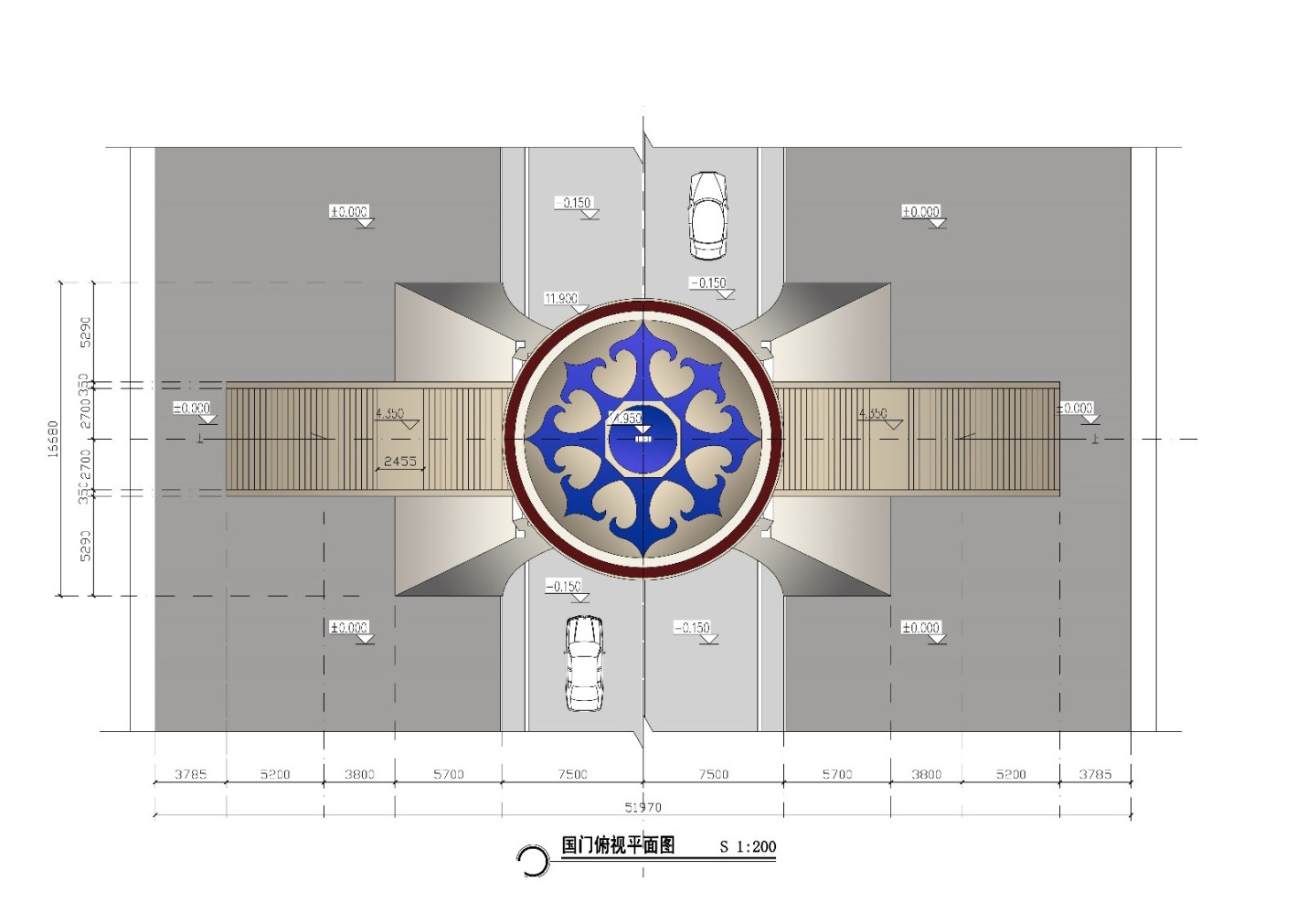 乌力吉口岸国门设计方案
